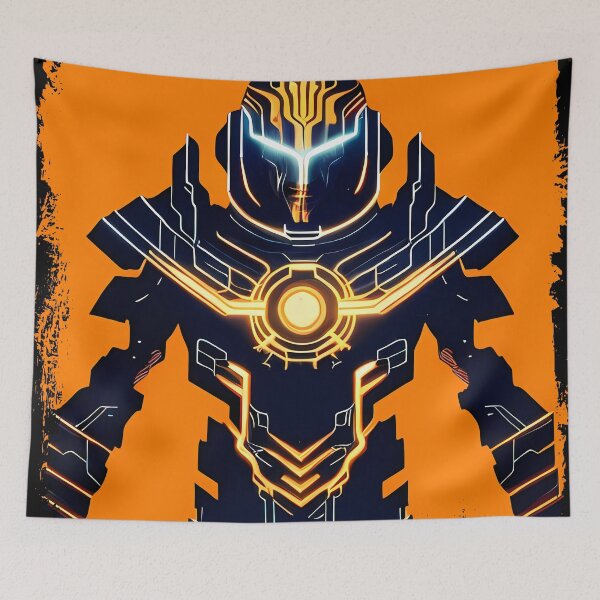 Item preview, Ra Egyptian Sun God Cyberpunk Sticker - Futuristic Design Featuring Ra, the Powerful Deity of Ancient Egypt in a Cyberpunk Style - Perfect for Laptops, Water Bottles, and More! designed and sold by Mytho Merch.