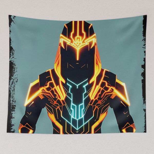 Item preview, Ra Egyptian Sun God Cyberpunk Sticker - Futuristic Design Featuring Ra, the Powerful Deity of Ancient Egypt in a Cyberpunk Style - Perfect for Laptops, Water Bottles, and More! designed and sold by Mytho Merch.