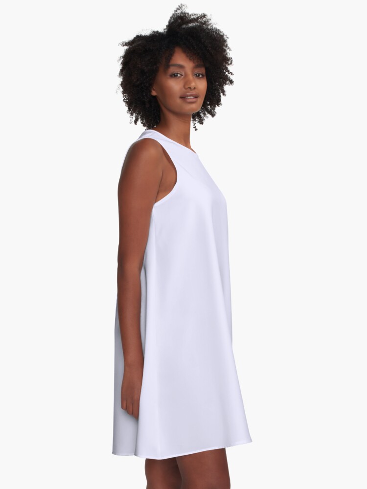 Thumbnail 2 of 4, A-Line Dress, Solid Pale Lavender designed and sold by wwlmerch.