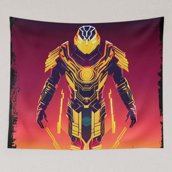 Item preview, Ra Egyptian Sun God Cyberpunk Sticker - Futuristic Design Featuring Ra, the Powerful Deity of Ancient Egypt in a Cyberpunk Style - Perfect for Laptops, Water Bottles, and More! designed and sold by Mytho Merch.