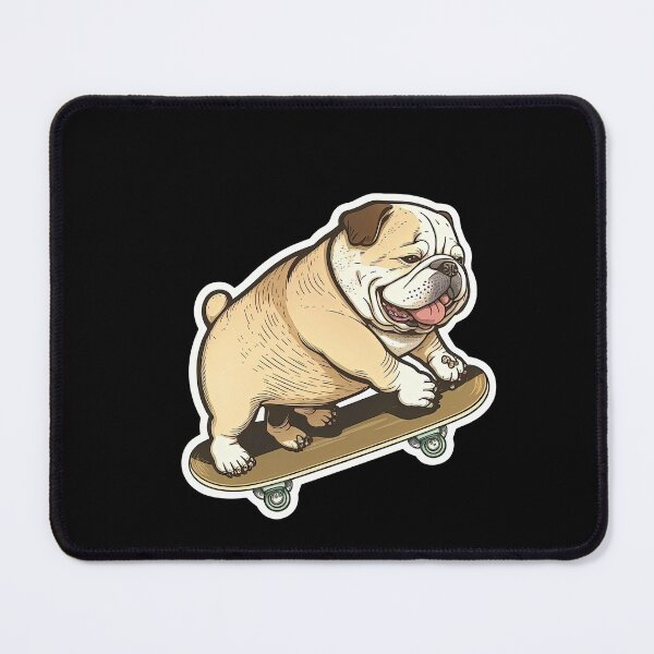 Item preview, Bulldog Skateboarding Dog Having Fun Kid's Design designed and sold by AnimalArtPhotos.