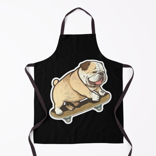 Item preview, Bulldog Skateboarding Dog Having Fun Kid's Design designed and sold by AnimalArtPhotos.