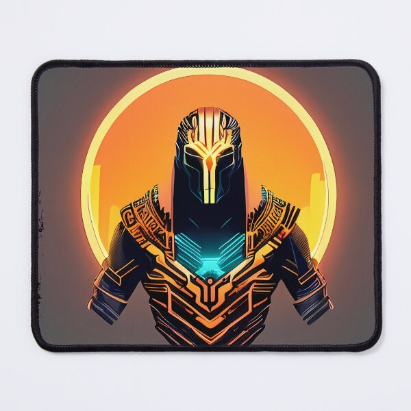 Item preview, Ra Egyptian Sun God Cyberpunk Sticker - Futuristic Design Featuring Ra, the Powerful Deity of Ancient Egypt in a Cyberpunk Style - Perfect for Laptops, Water Bottles, and More! designed and sold by Mytho Merch.