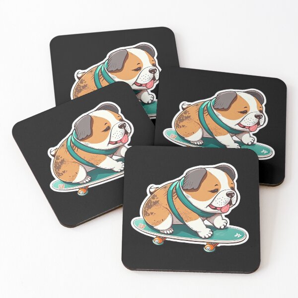 Item preview, Cute Dog Skateboarding Cool Skater Having Fun Kid's Design designed and sold by AnimalArtPhotos.