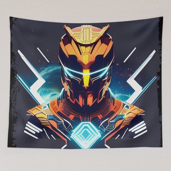 Item preview, Ra Egyptian Sun God Cyberpunk Sticker - Futuristic Design Featuring Ra, the Powerful Deity of Ancient Egypt in a Cyberpunk Style - Perfect for Laptops, Water Bottles, and More! designed and sold by Mytho Merch.