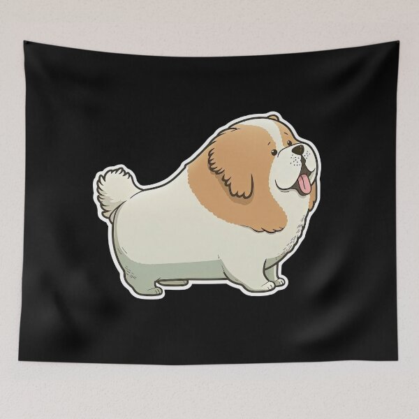 Item preview, Funny Fat Dog Obese Pet Animal Fun designed and sold by AnimalArtPhotos.