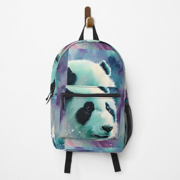 Item preview, Panda water painting with running colors and splashes all over designed and sold by clausbjoern.