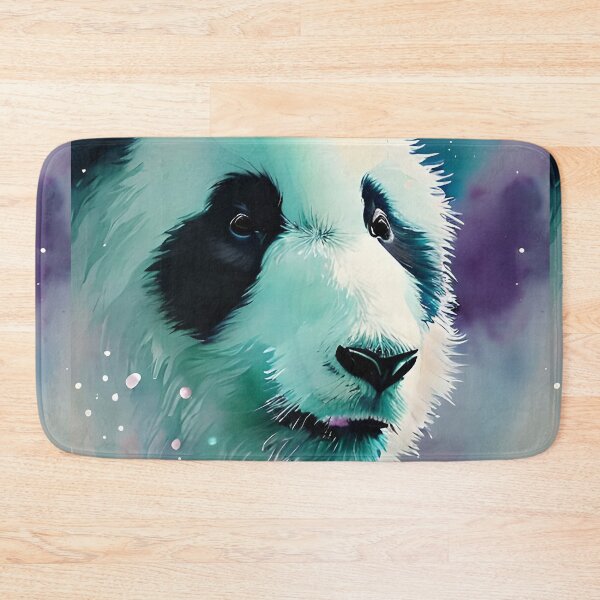 Item preview, Panda water painting with running colors and splashes all over designed and sold by clausbjoern.
