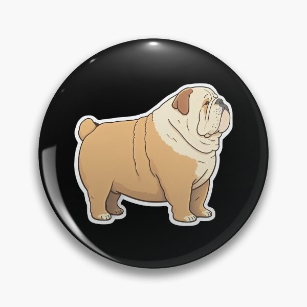 Item preview, Cute Funny Fat Bulldog Obese Pet Animal Fun designed and sold by AnimalArtPhotos.