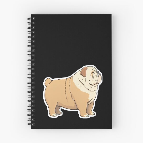 Item preview, Cute Funny Fat Bulldog Obese Pet Animal Fun designed and sold by AnimalArtPhotos.
