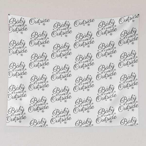 Item preview, Baby It's Cold Outside Text Design designed and sold by BrightLightArts.