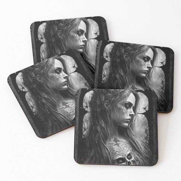 Item preview, Gothic Art - Gothic Beauty Painting - Gothic Horror Artwork  designed and sold by ZickDezine.