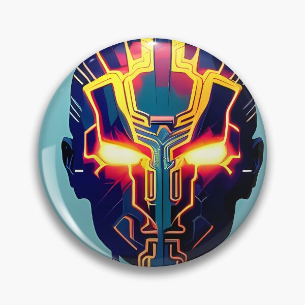 Item preview, Ra Egyptian Sun God Cyberpunk Sticker - Futuristic Design Featuring Ra, the Powerful Deity of Ancient Egypt in a Cyberpunk Style - Perfect for Laptops, Water Bottles, and More! designed and sold by Mytho Merch.