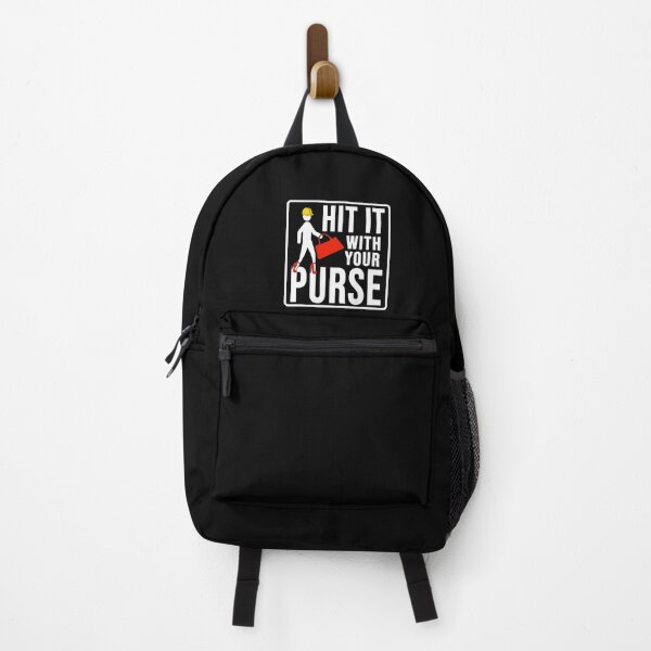 Item preview, Funny hit it with your purse construction phrase humor designed and sold by DisenyosDeMike.