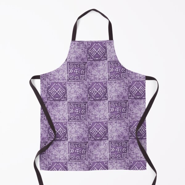 Artikelvorschau, Square Printed Geometric Batik Tie Dye Print - Purple entworfen und verkauft von SemDesigns1.