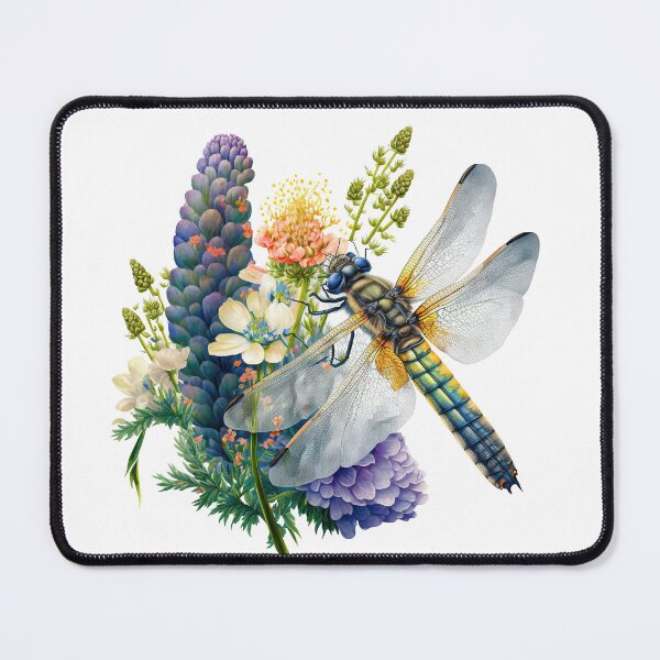 Item preview, Dragonfly Flower Garden designed and sold by purplesensation.