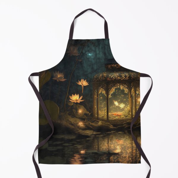 Item preview, Magical Glowing Lantern on a Pond of Lillypads designed and sold by Dragonstrom.