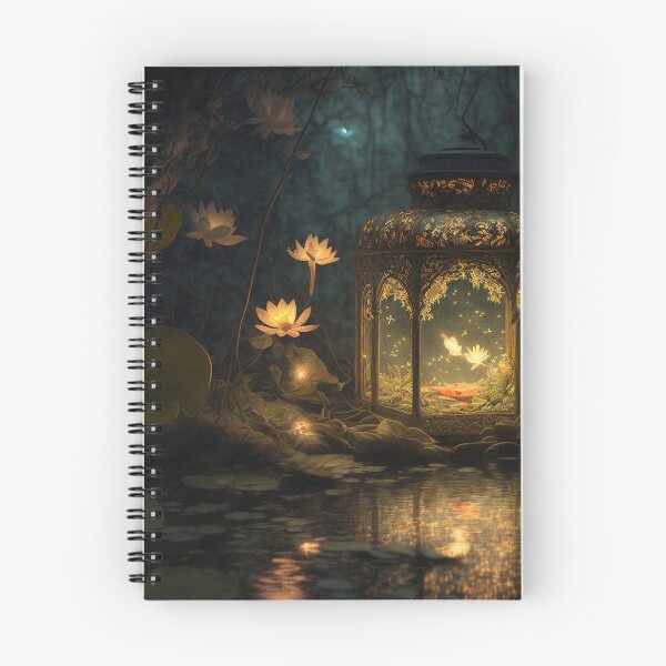 Item preview, Magical Glowing Lantern on a Pond of Lillypads designed and sold by Dragonstrom.