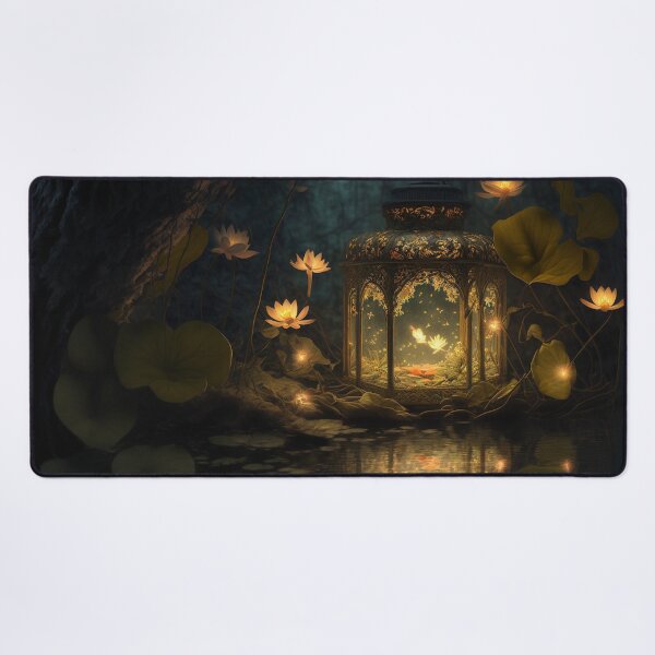 Item preview, Magical Glowing Lantern on a Pond of Lillypads designed and sold by Dragonstrom.