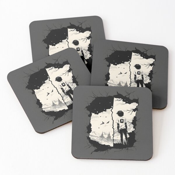 Item preview, Monochromatic Anime: Boy Facing the Valley  designed and sold by CoreAI.