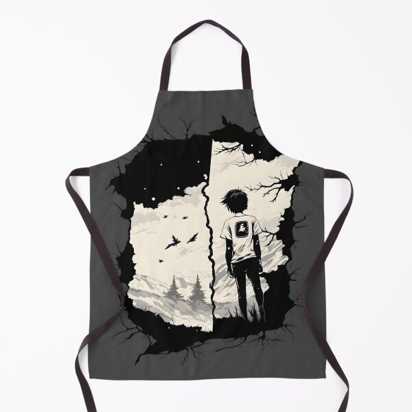 Item preview, Monochromatic Anime: Boy Facing the Valley  designed and sold by CoreAI.