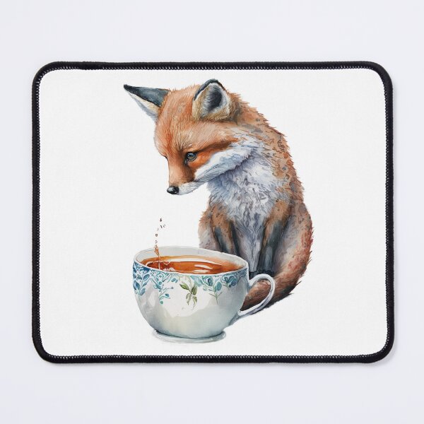 Item preview, Tea Time Fox designed and sold by mtperspective.