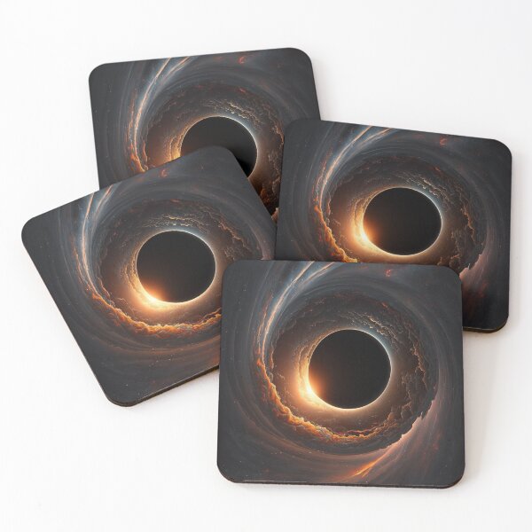Item preview, Black hole distorting the surrounding space designed and sold by texta-designs.