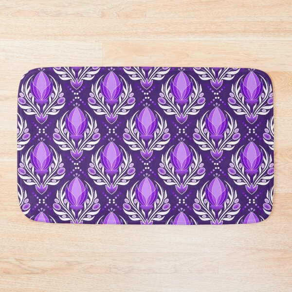 Item preview, Floral Exotica - Deep Purple designed and sold by Carina Parry Studios.