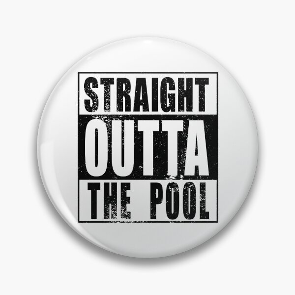 Item preview, Straight Outta The Pool (black) designed and sold by SolidEarthArt.