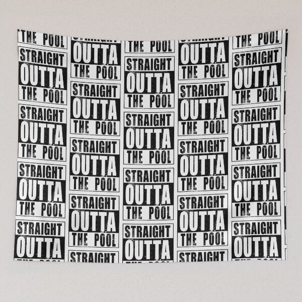 Item preview, Straight Outta The Pool (black) designed and sold by SolidEarthArt.