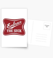 Embrace The Suck | Funny Military Morale Beer Parody Postcards