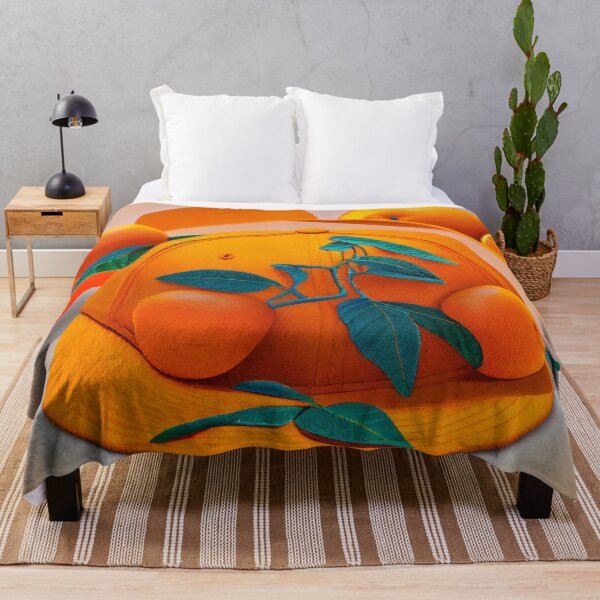 Aperçu de l'œuvre Shift in the Shade Rollover Tangerine Snapback Digital Painting créée et vendue par CodeAndColors.