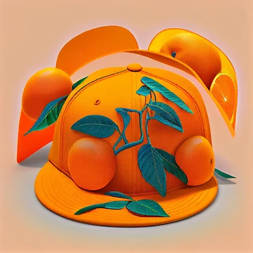 Vorschaubild zum Design Shift in the Shade Rollover Tangerine Snapback Digital Painting von CodeAndColors