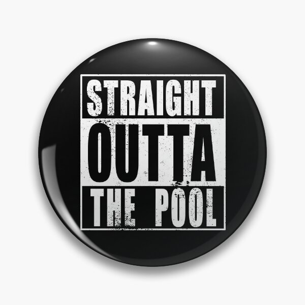 Item preview, Straight Outta The Pool (white) designed and sold by SolidEarthArt.