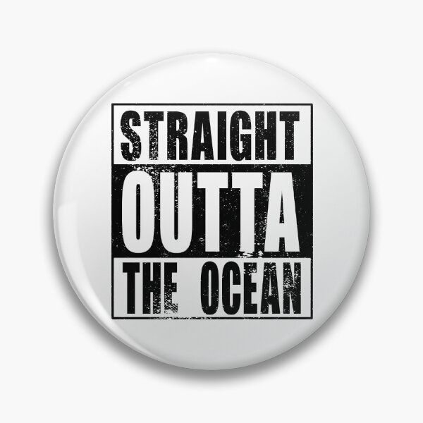 Item preview, Straight Outta The Ocean (black) designed and sold by SolidEarthArt.
