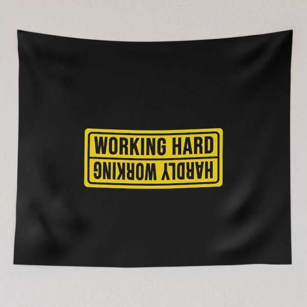 Item preview, Funny working hard hadly working construction phrase humor designed and sold by DisenyosDeMike.
