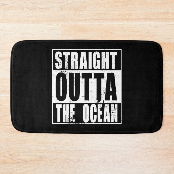 Artikelvorschau, Straight Outta The Ocean (weiß) entworfen und verkauft von SolidEarthArt.