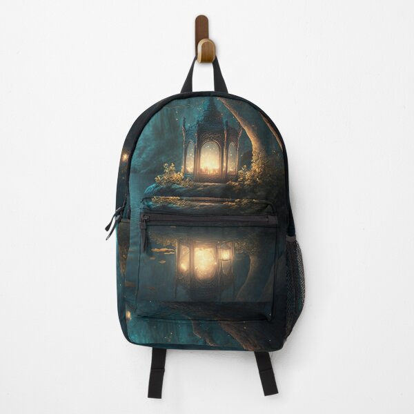 Item preview, Enchanted Lantern Illuminates Magical Pond in a Fairytale Forest designed and sold by Dragonstrom.