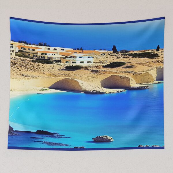Item preview, Cyprus coast ai art designed and sold by Mirex88.