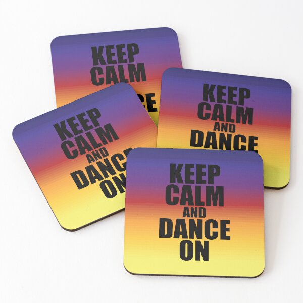 Item preview, Keep Calm and Dance On, funny text design, music, gift for dancer, dance teacher, dj, disc jockey designed and sold by wondertree.