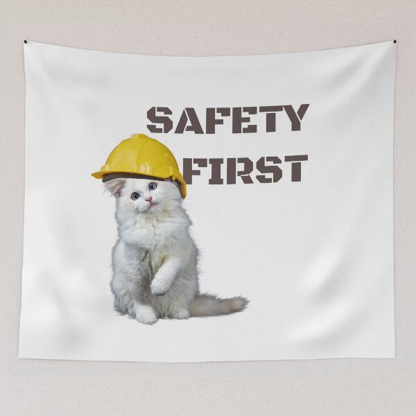Item preview, Safety first cat designed and sold by PellSilversmith.