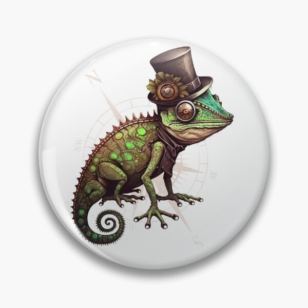 Item preview, Cartoon Gekko With Compass designed and sold by sbachstroem.
