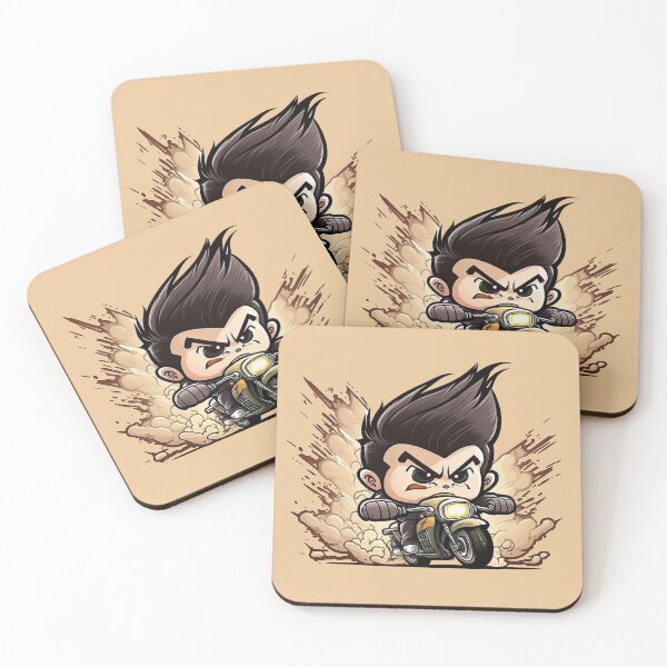 Item preview, Angry chibi biker speeding with his motorcycle designed and sold by Jarmo Piironen.