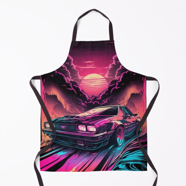Item preview, Synthwave Sun Car designed and sold by Nightarcade.