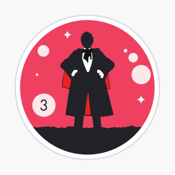Item preview, Silhouette Third Doctor Jon Pertwee designed and sold by Blue Box Artworks.