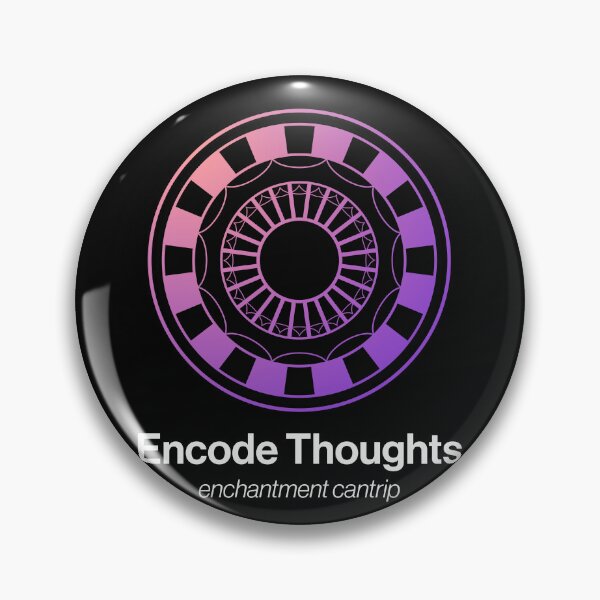 Item preview, Encode Thoughts Spell Symbol designed and sold by Unspelled.