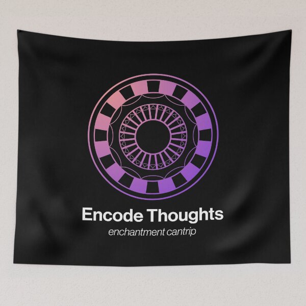 Item preview, Encode Thoughts Spell Symbol designed and sold by Unspelled.