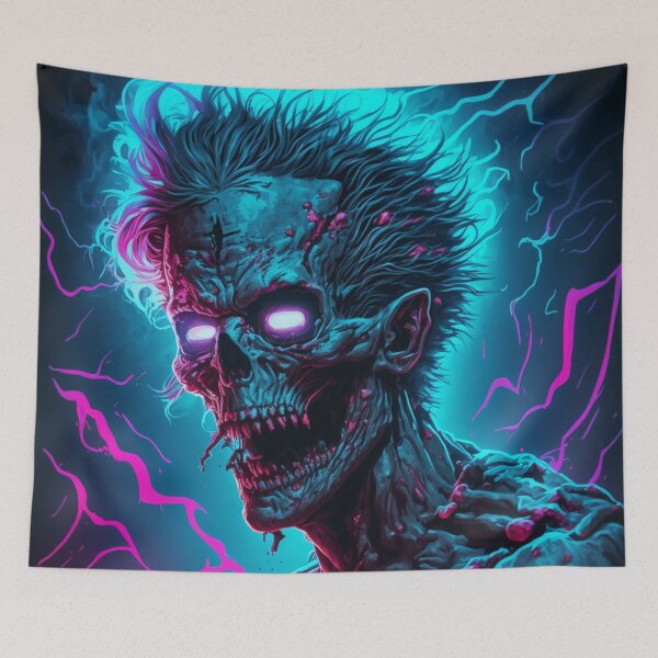 Item preview, Neon Cyberpunk Zombie designed and sold by Nightarcade.