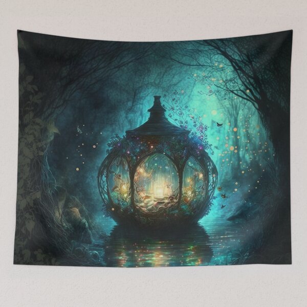 Item preview, Glowing Fairy Pod on a Magical River in a Fairytale Forest designed and sold by Dragonstrom.