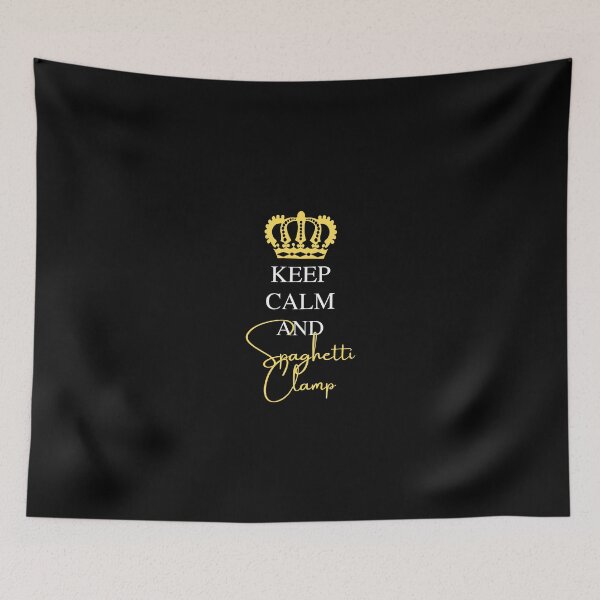 Item preview, keep calm and spaghetti clamp designed and sold by IHRArt.